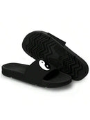 Chinelo Slide Ying Yang - Preto