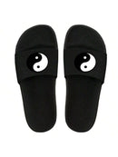 Chinelo Slide Ying Yang - Preto