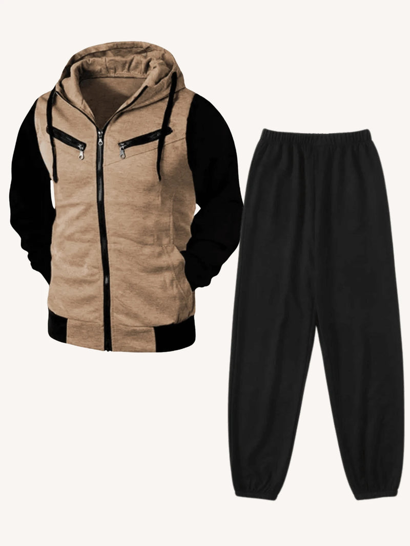 Conjunto DTX Moletom Capuz + Calça Moletom Cinza