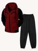 Conjunto DTX Moletom Capuz + Calça Moletom Vinho