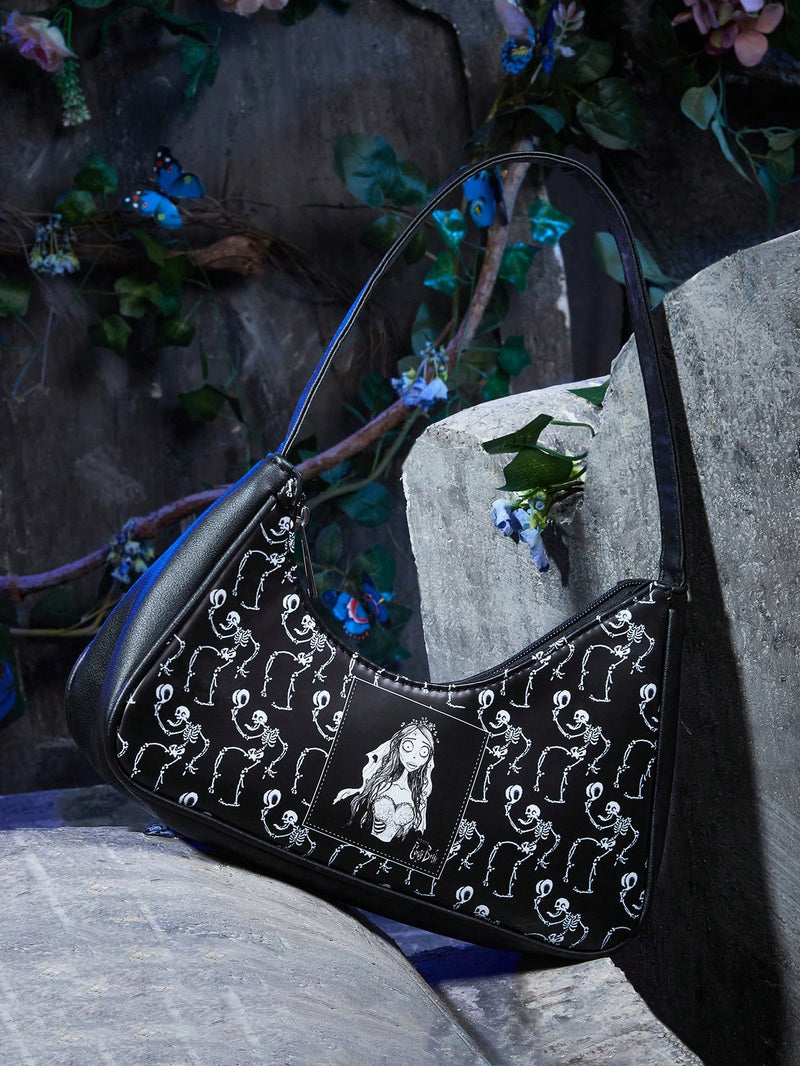 Bolsa Romwe Corpse Bride A Noiva-Cadáver