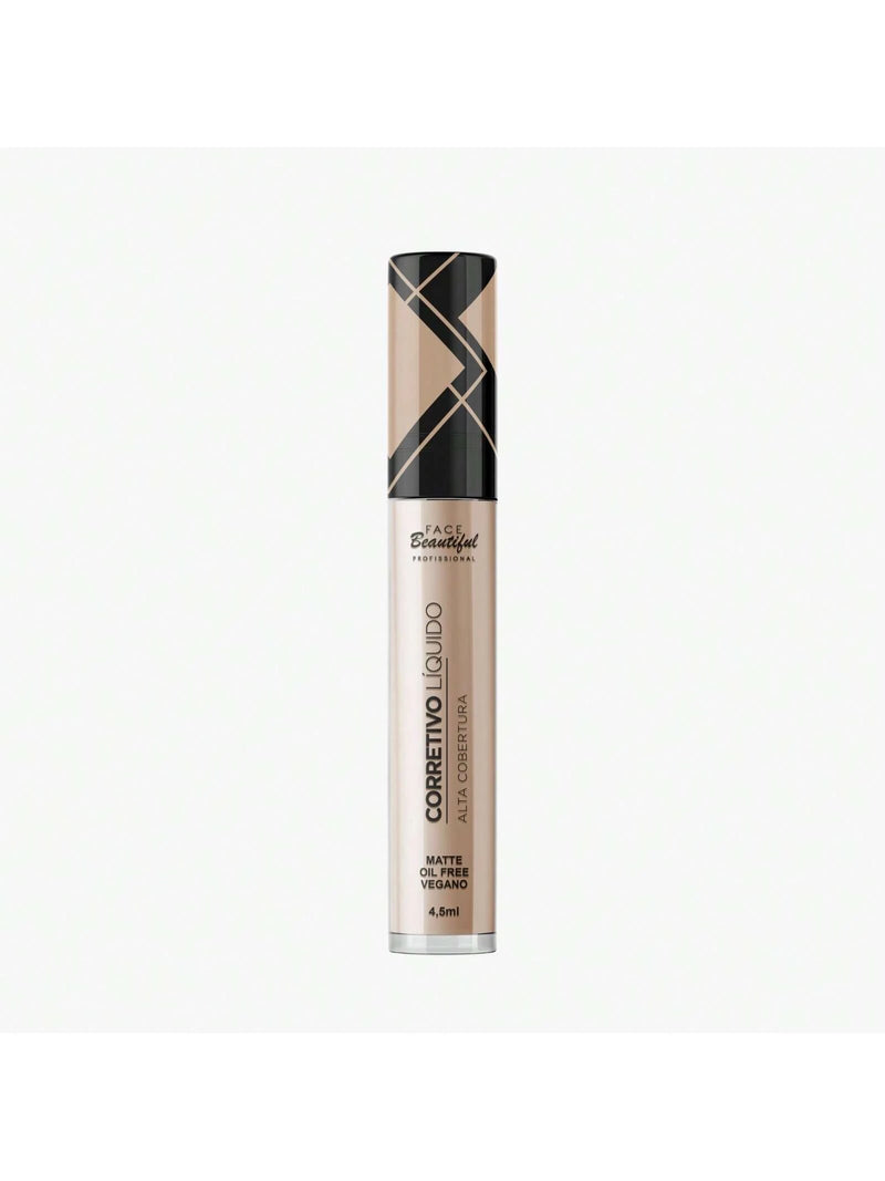 Corretivo Líquido Alta Cobertura Matte Oil Free Vegano Face Beautiful 4,5ml
