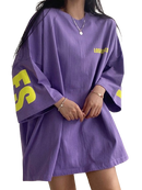 Camiseta Dazy Los Angeles Roxo Plus Size