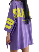 Camiseta Dazy Los Angeles Roxo Plus Size