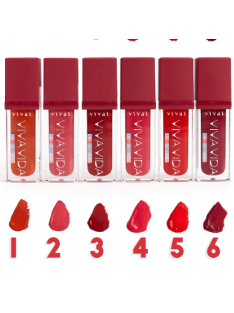 Batom Liquido Matte Viva Vida Tons Vermelhos Vivai