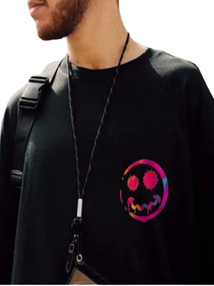 Camiseta Oversize Naivete - Preto