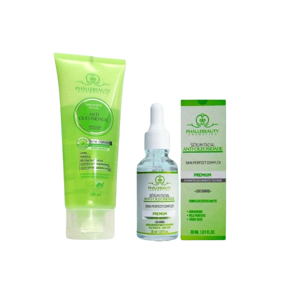 Kit Sérum Sabonete Facial Antioleosidade Acne Control