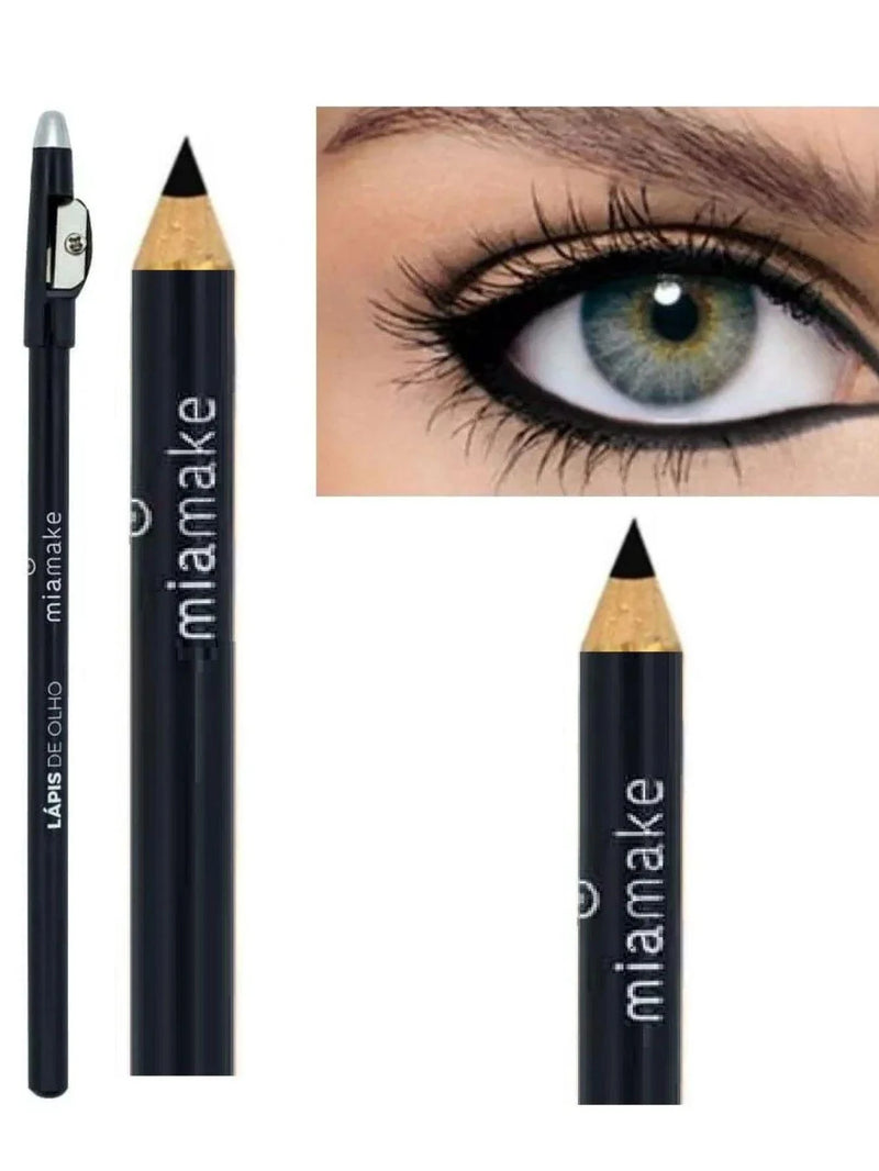 Lapis de Olho Preto com Apontador Mia Make