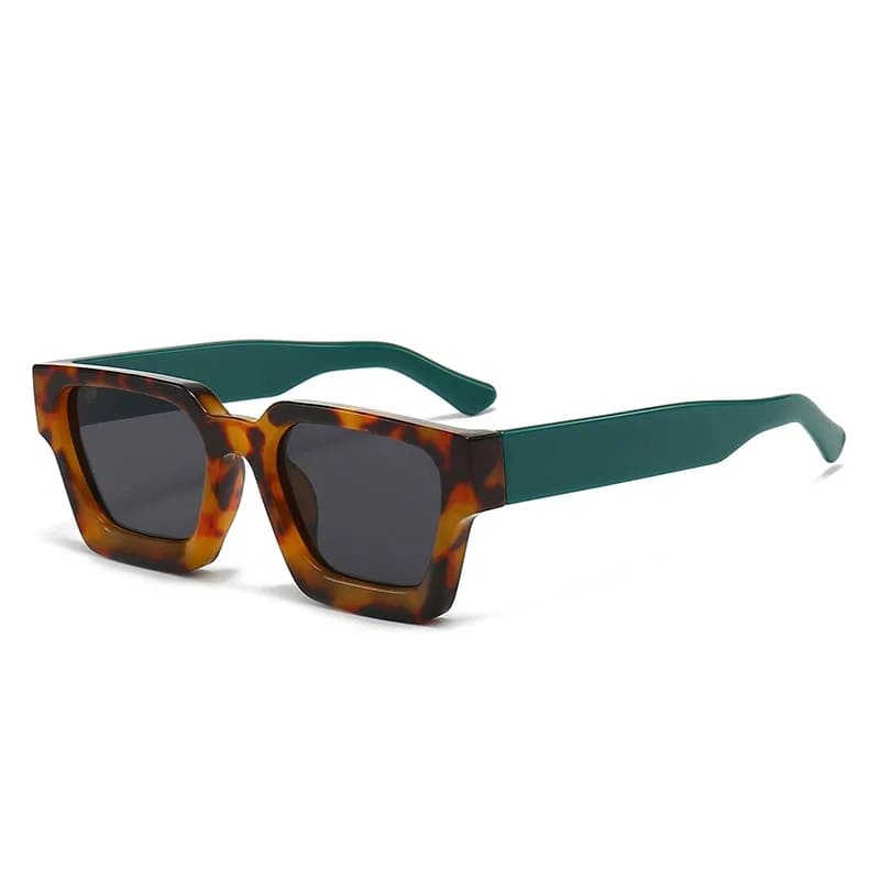 Óculos SHAUNA Leopardo Verde Cinza