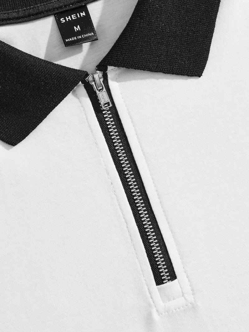 Camisa Polo Sparrle Fire Branco Preto