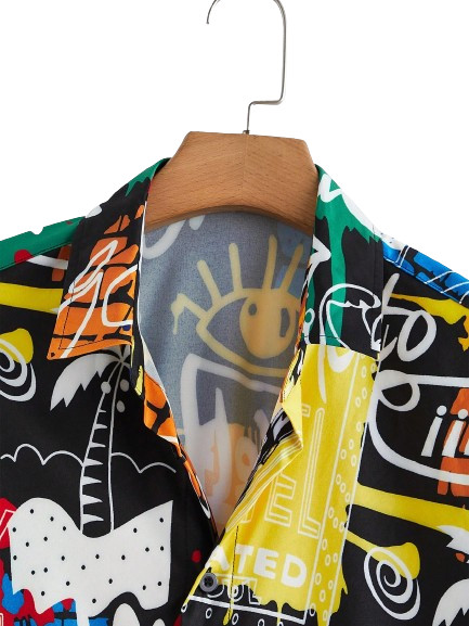 Camisa Botão Trave Graffitti