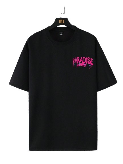 Camisa Over Street Paradise Preto Roxo