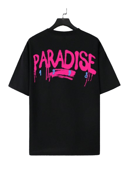 Camisa Over Street Paradise Preto Roxo