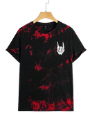 Camiseta Tie Dye Trash Preto Vermelho