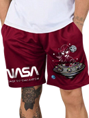 Bermuda Homme Nasa Alienígena Vinho