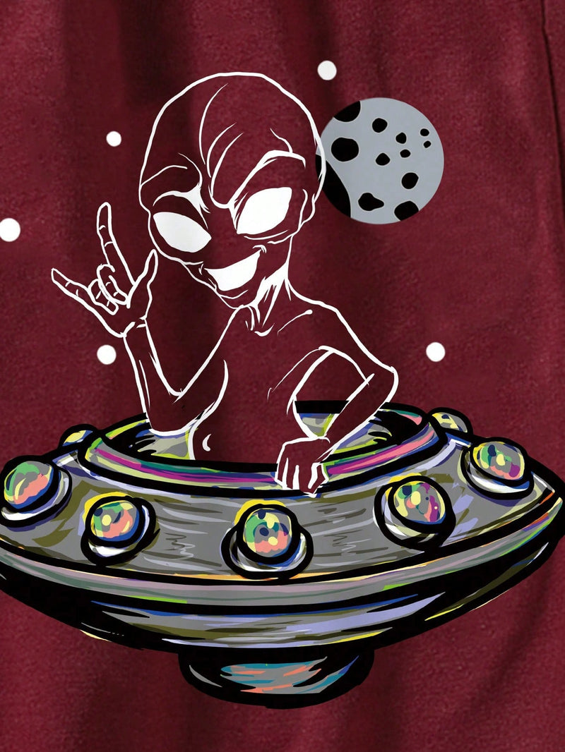 Bermuda Homme Nasa Alienígena Vinho