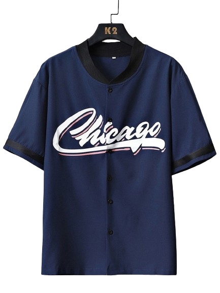 Camisa Sporsity k2 Chicago Baseball Azul