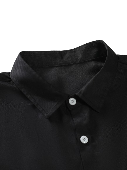 Work Shirt Chicago 32 Manga Longa Preto