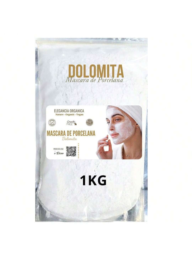 Mascara de Porcelana Dolomita 100% Pura Natural Skin Care 1kg