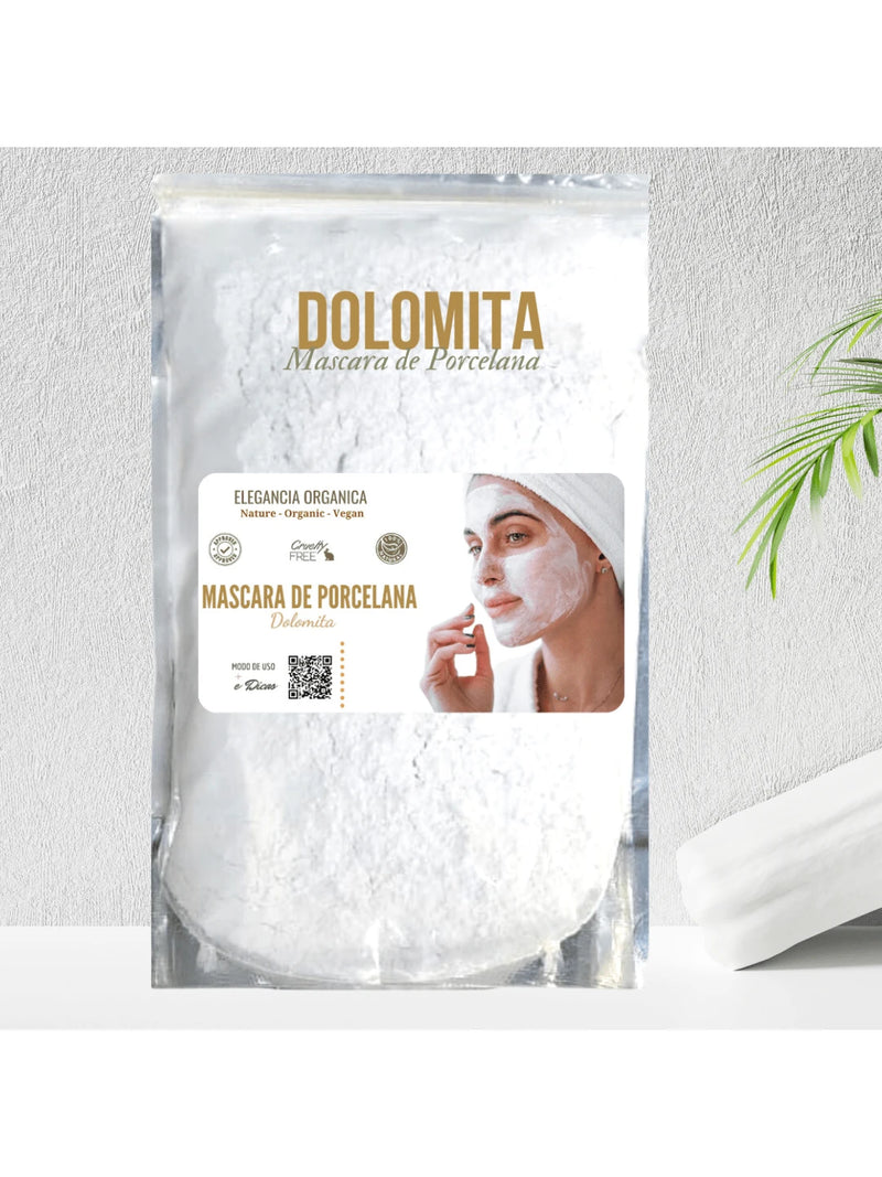 Mascara de Porcelana Dolomita 100% Pura Natural Skin Care 1kg
