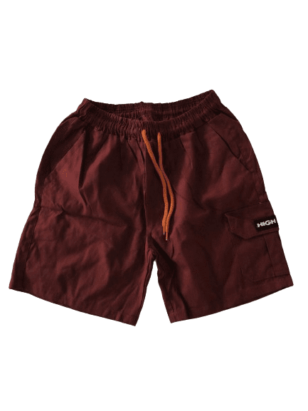 Bermuda Cargo High 3 Bolsos - Vinho