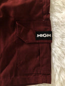 Bermuda Cargo High 3 Bolsos - Vinho