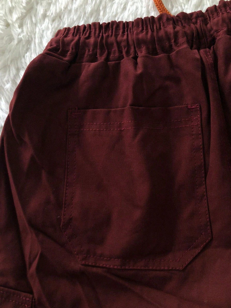 Bermuda Cargo High 3 Bolsos - Vinho