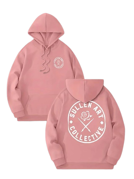 Moletom Canguru Oversize Sullen Art Collective Rosa