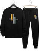 Conjunto Oversize Moletom + Calça Main Time Preto