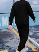 Conjunto Oversize Moletom + Calça Main Time Preto