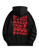 Moletom C/ Capuz Oversize Soul Happy Preto