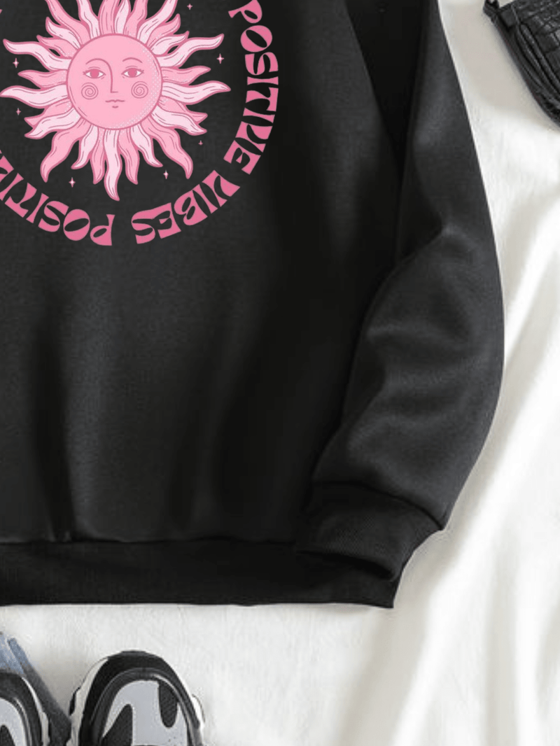Moletom Positive Vibes - Preto