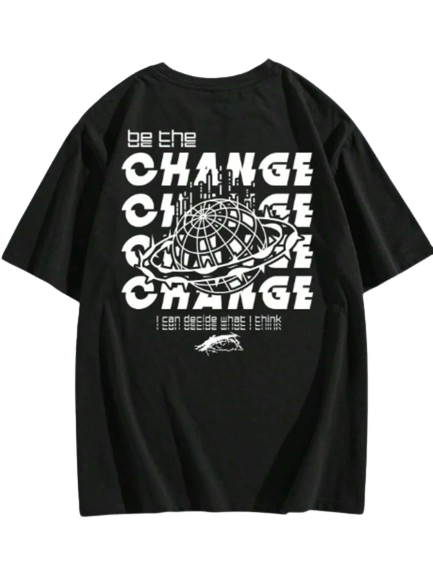 Camiseta Oversize Change - Preto