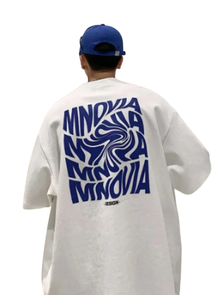 Camiseta Oversize Mnovia - Branco