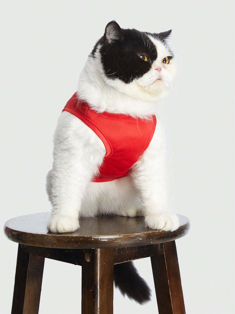 Regata Colete Paper Loves Ink Vermelho Pet