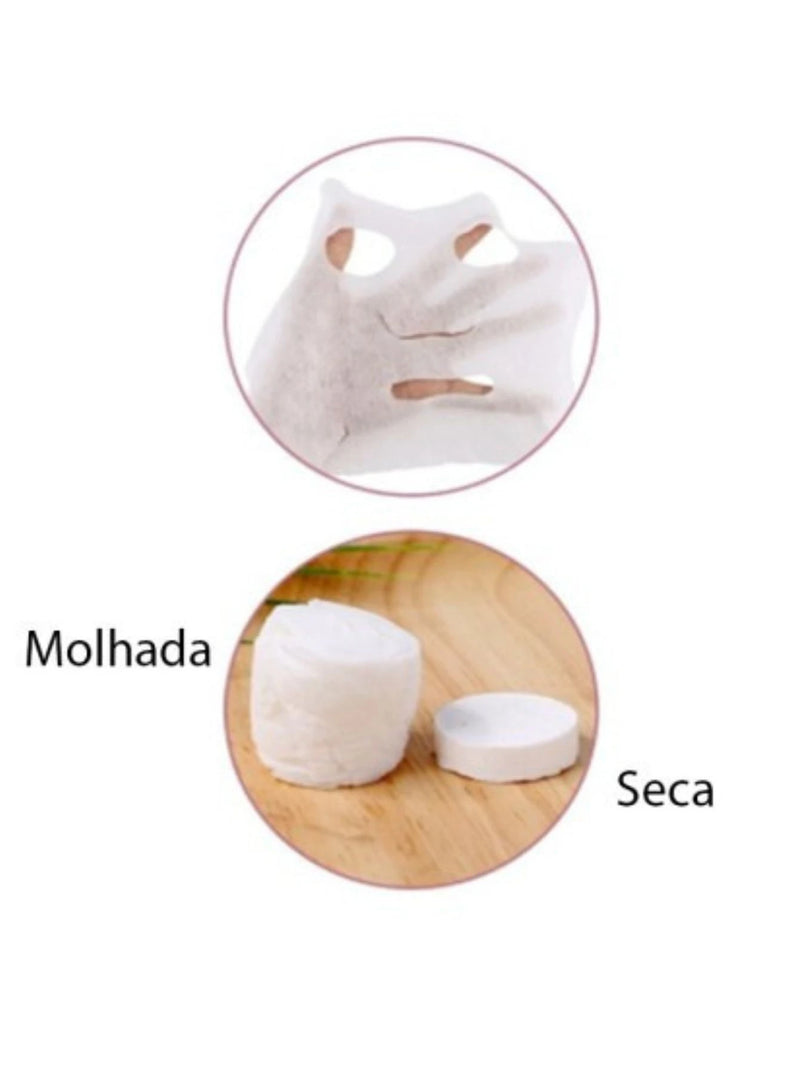 Kit 30 Unidades Máscara Desidratada DIY Para Skincare