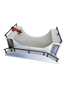 Pista Skate de Dedo Rampa Half Branco