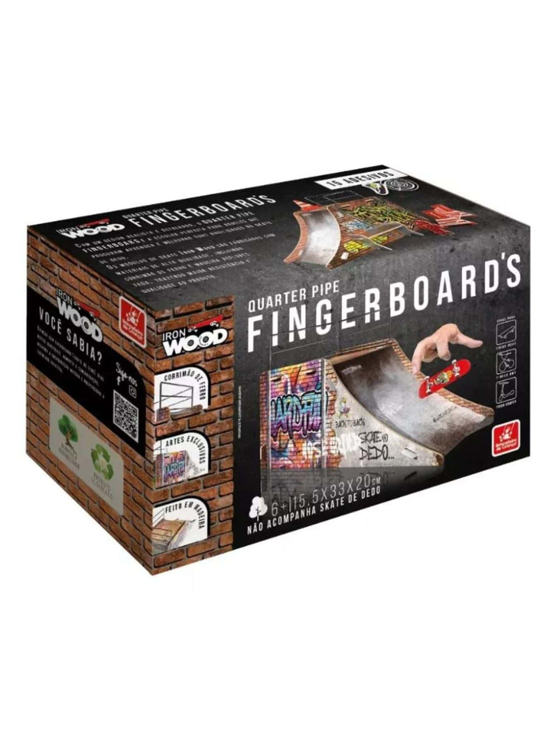 Quarter Pipe Fingerboard's - Iron Wood 9 Peças