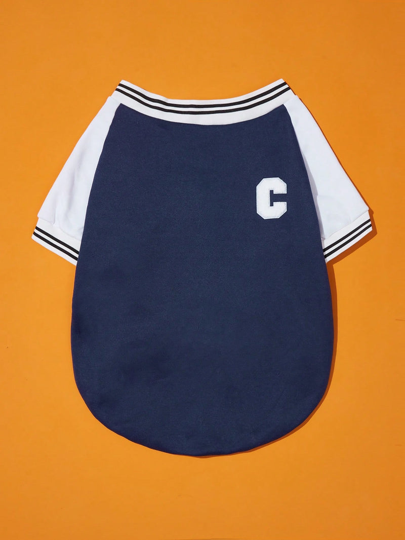 Jaqueta Dog Baseball Cardigans Azul