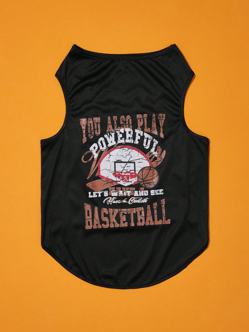 Regata Pet Basquete Powerful Preto