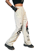 Calça Romwe Snake Skull Punk