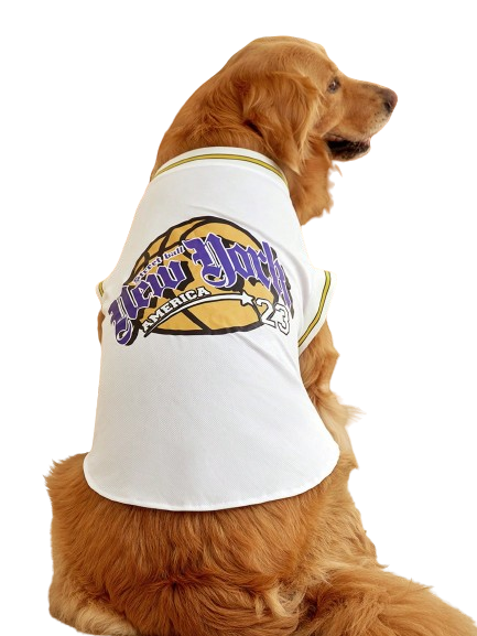 Regata Pet Basquete New York 23 Branco