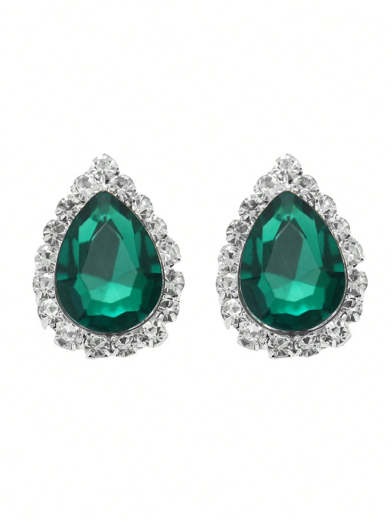 Par de Brincos Retro Diamante