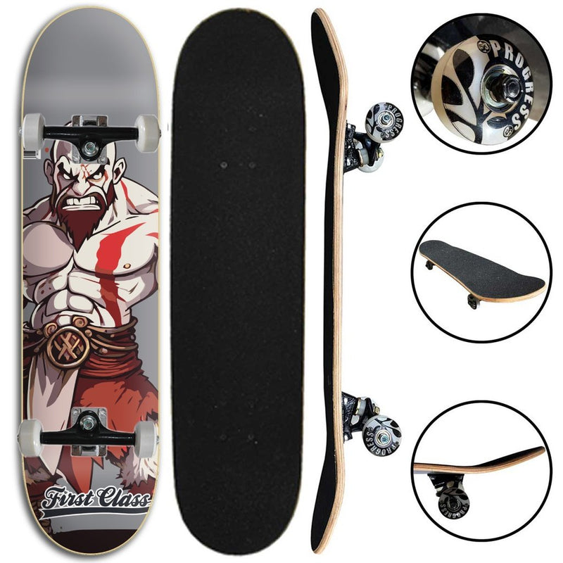 SKATE COMPLETO FIRST CLASS SEMI KRATOS