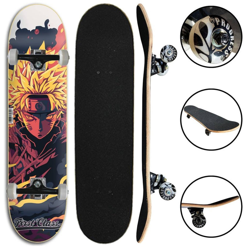 SKATE COMPLETO FIRST CLASS SEMI NARUTO SAYAJIN