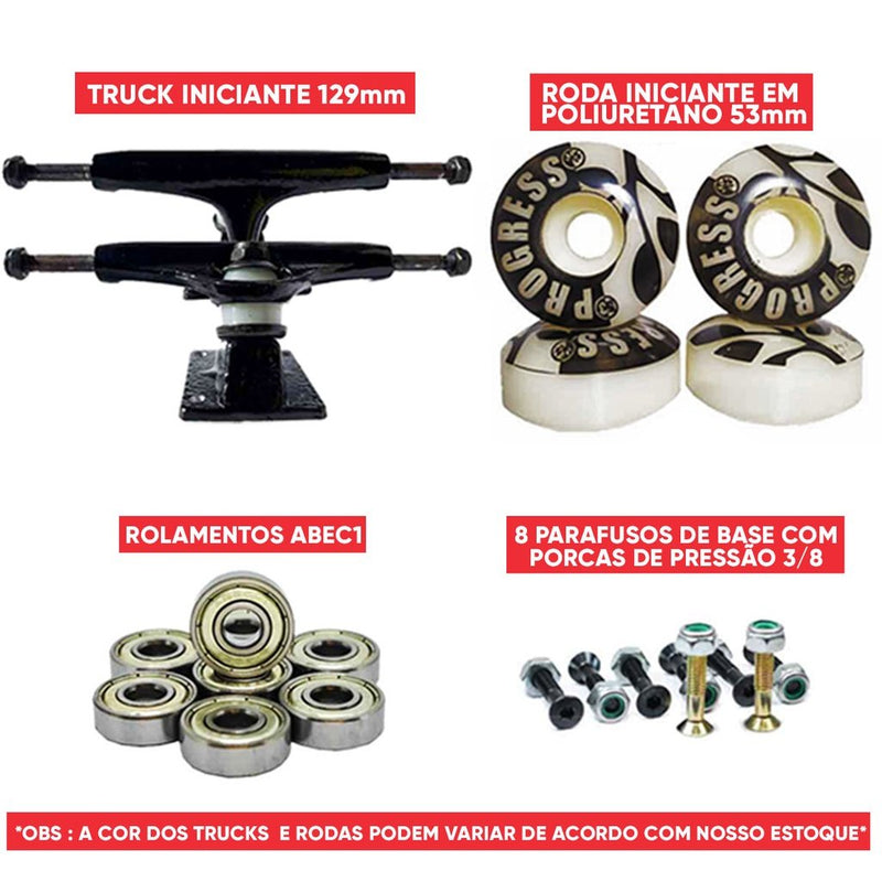 SKATE COMPLETO PGS MONSTER COLORS