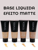 Base Líquida Efeito Matte Media Cobertura Fenzza Bege Natural 64