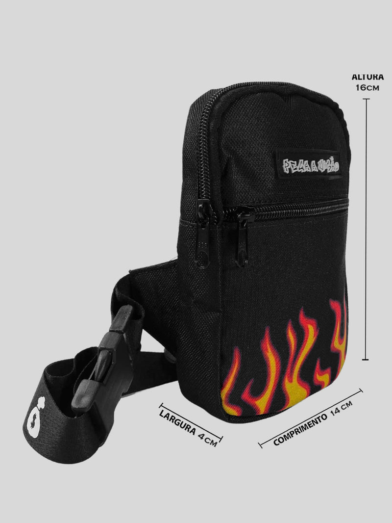 KIT Shoulder Bag Pega A Visão Fire  + Bucket Pega A Visão Preto
