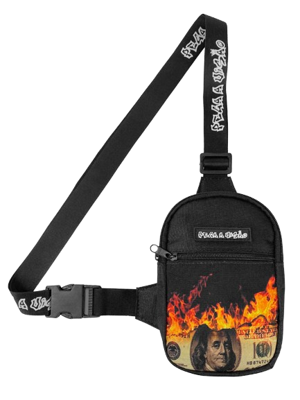 Shoulder Bag Pega A Visão Fogo Dollar Alça Preta