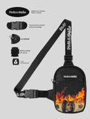 Shoulder Bag Pega A Visão Fogo Dollar Alça Preta